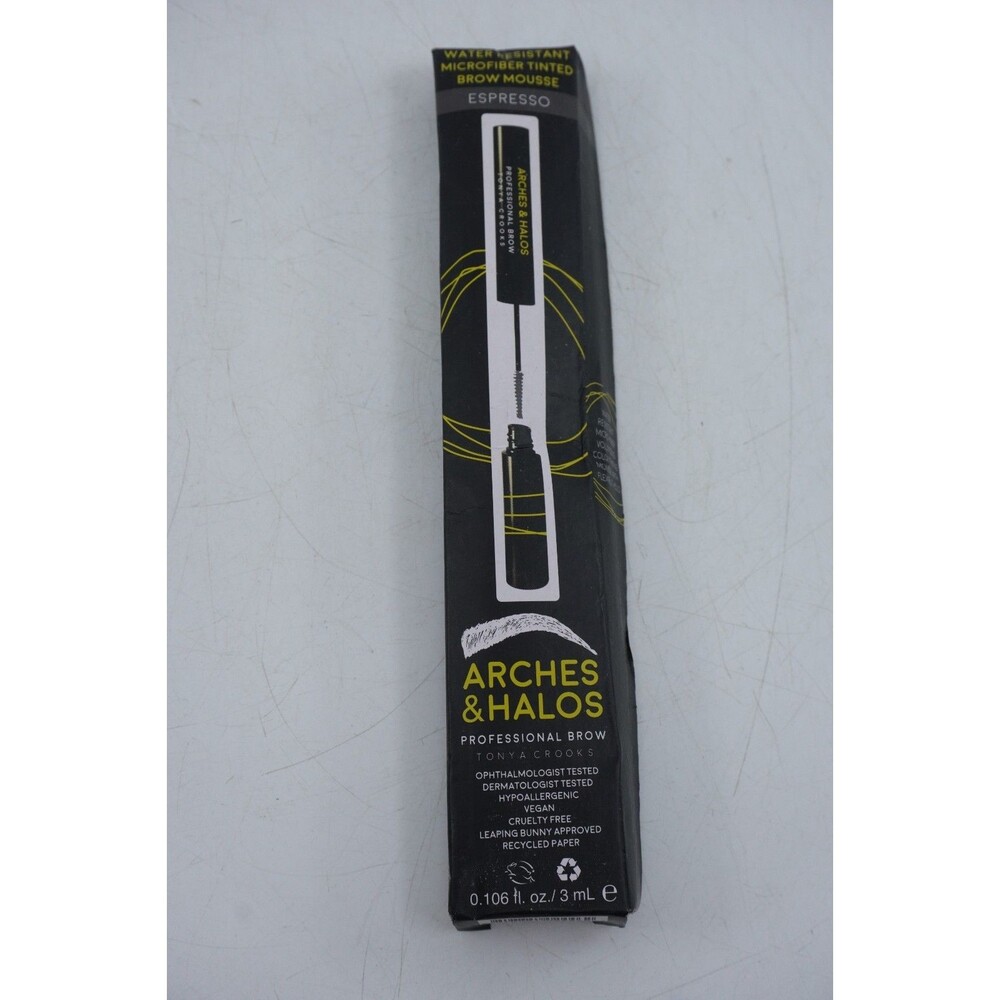 Arches and Halos Microfiber Tinted Brow Mousse Richly Pigmented Shaper Espresso